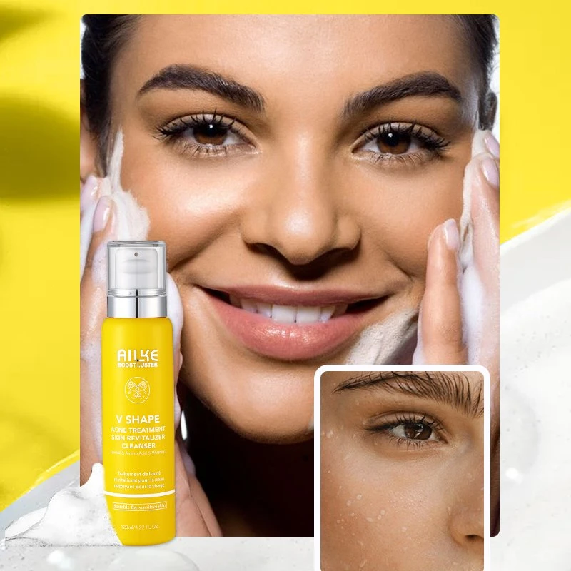 Ailke orgánicos Los Productos de Belleza La vitamina C Face Cleanser Aminoácido Anti-Acne lavado de cara para pieles sensibles