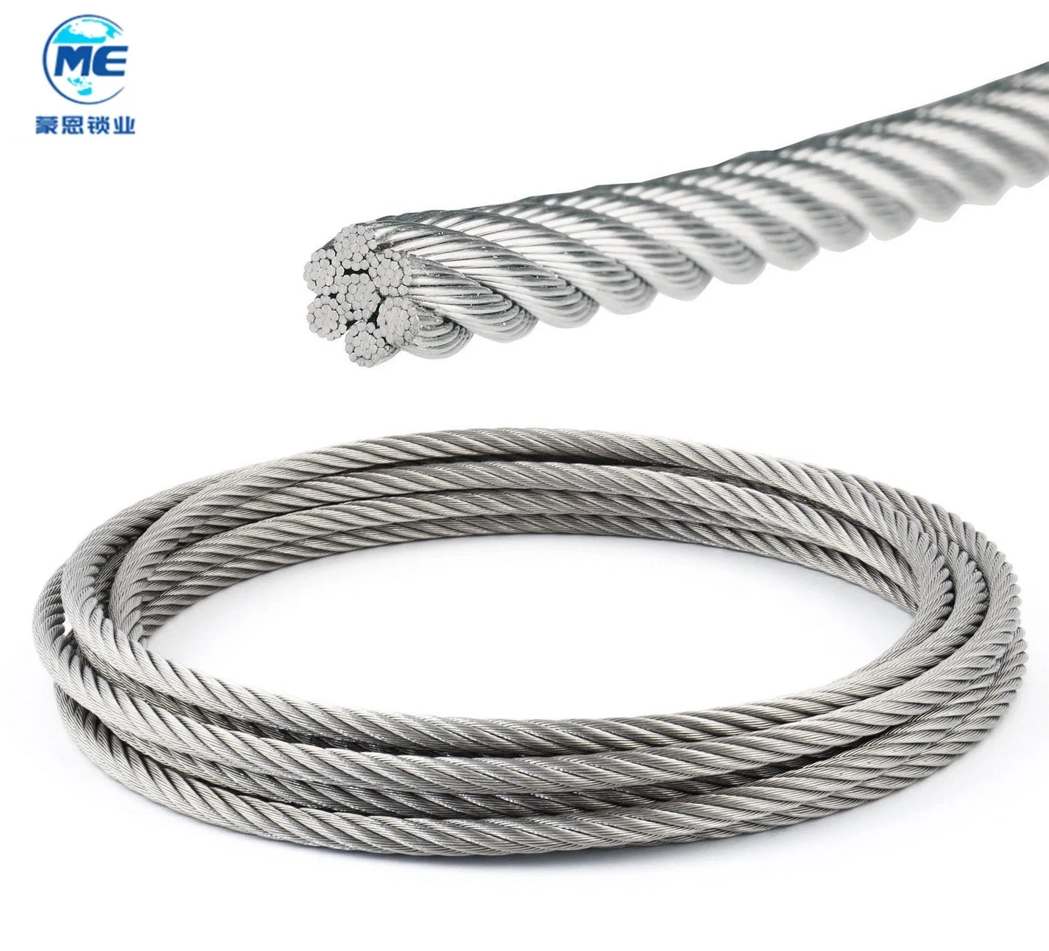 SUS 304/316 Flexible Stainless Steel Wire Rope High Quality and Competitive Price