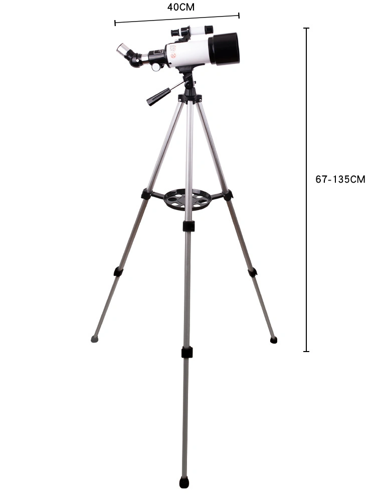 Refracting astronómico del telescopio de viaje para los niños principiantes con bolsa de transporte