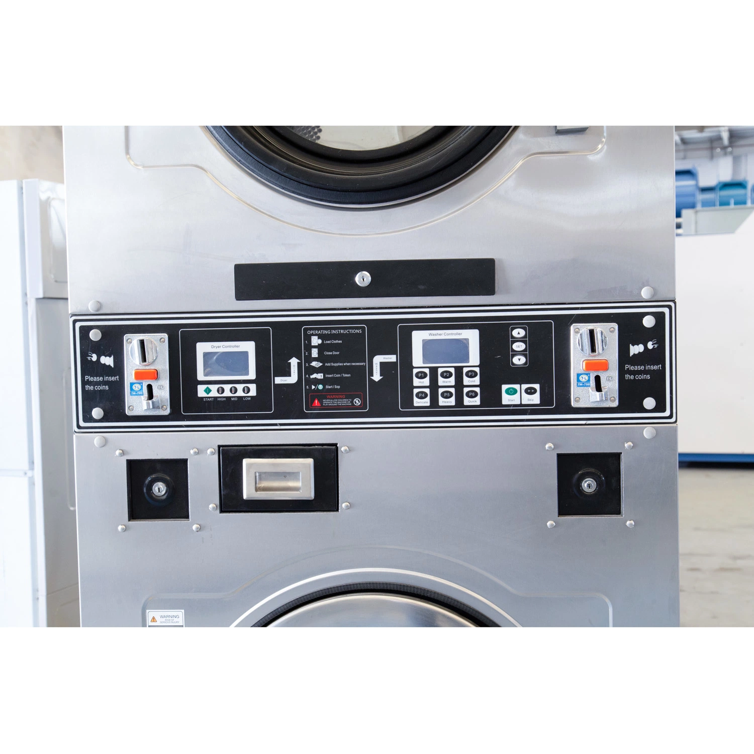 Industrial Used Double Stack Washer and Dryer Equipment