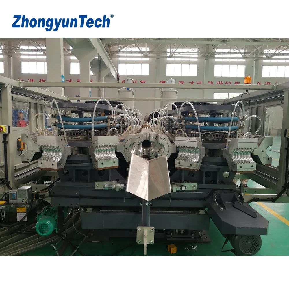 Zhongyuntech Modell ZC-300h PVC Kunststoff einwandige Wellrohr Herstellung Maschine/Extrusionslinie