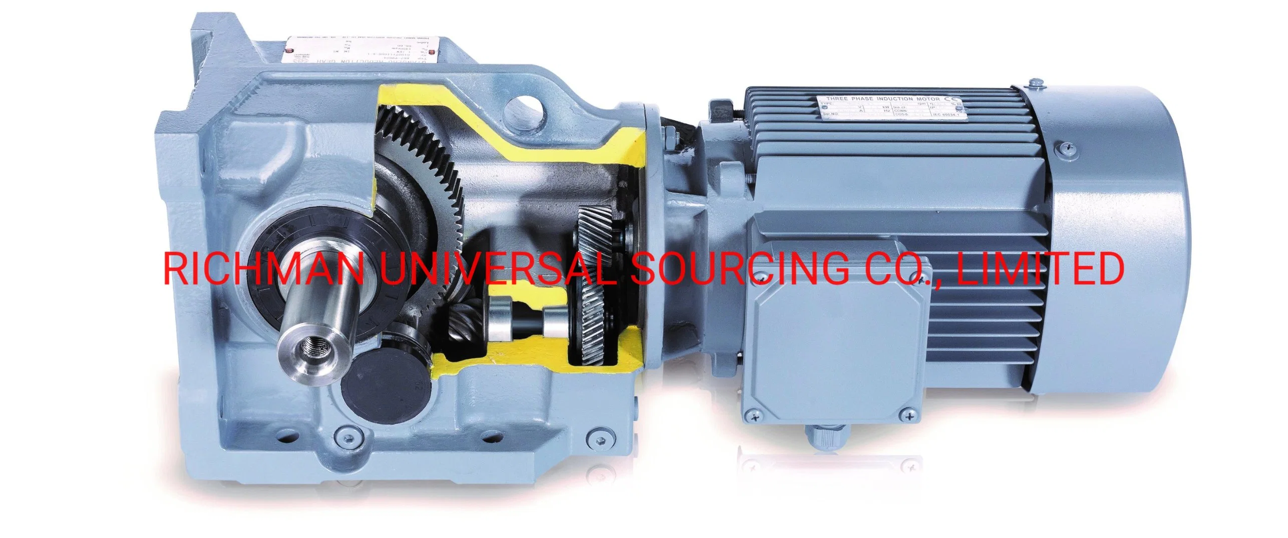 Qiangzhu R77 Helical Gear Reduction Belt Conveyor Drives Speed Reducer Gearbox