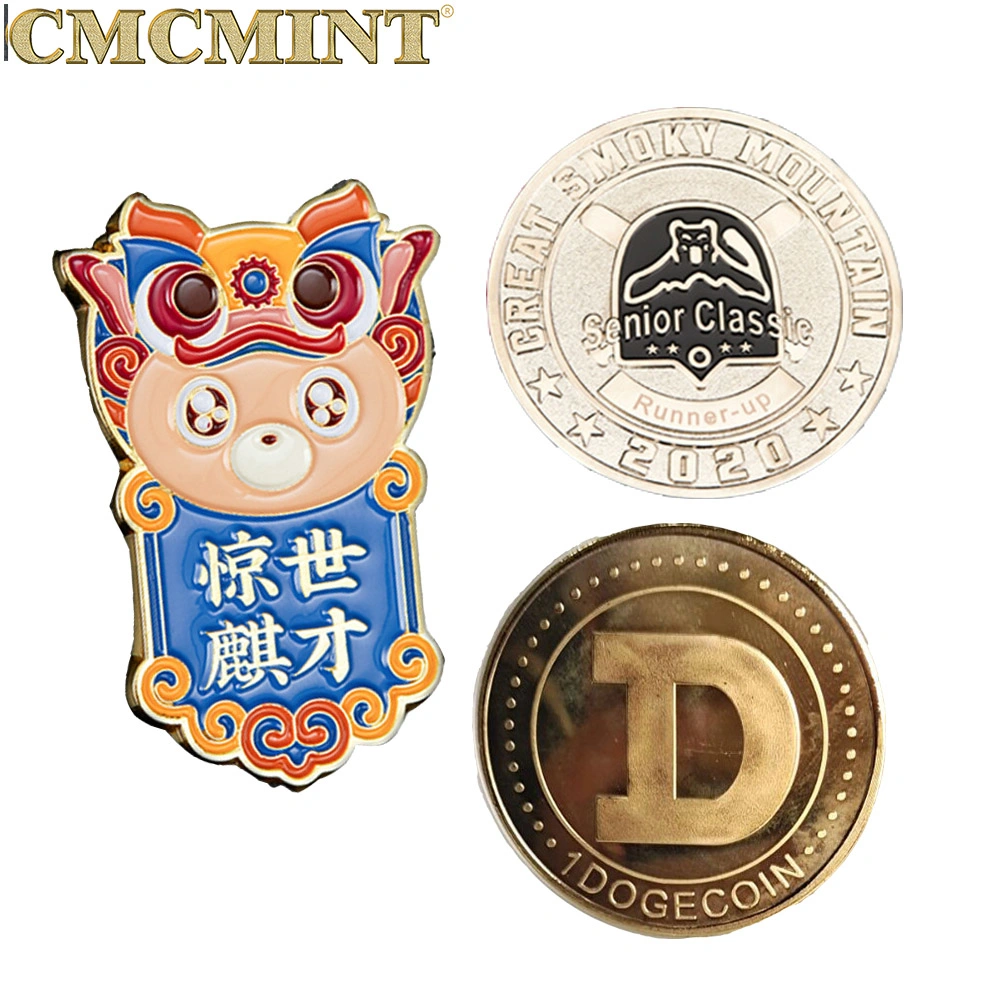 Oferta de grande desafio personalizado de alta qualidade Coin 3D 2D Metal Souvenir