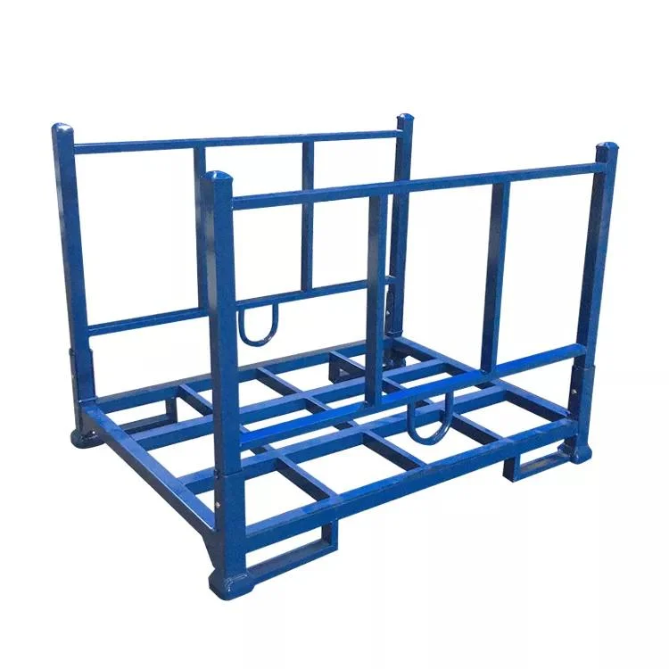 Customized Folding Metal Stacking Rack/Storage Stillage/Post Pallet for Garment Fabric Roll