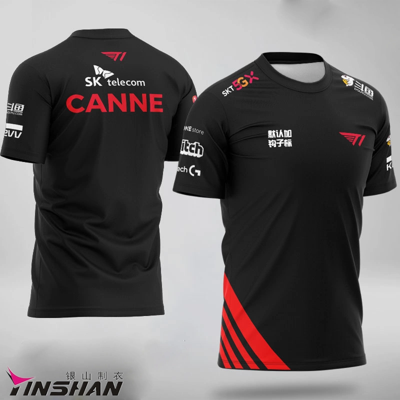 Custom Men's Fashion, Breathable, Moisture Absorption and Quick Drying E-Sports Game Clothes