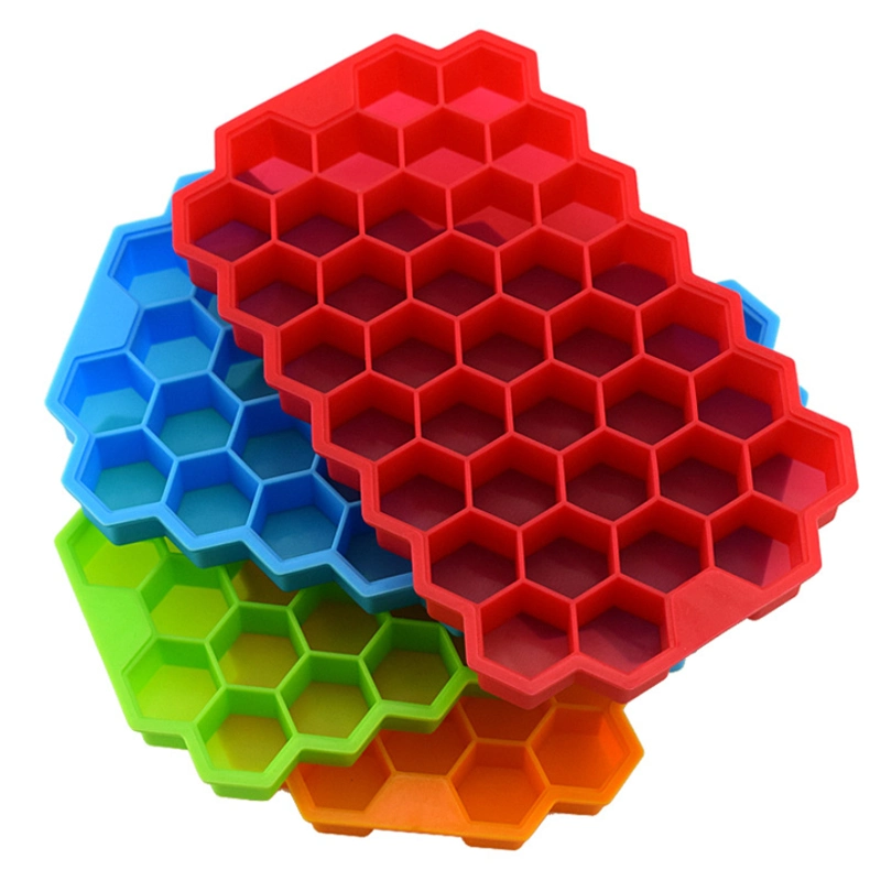 Silicone Silica Gel BPA Free 37 Honeycomb Ice Cube Molds