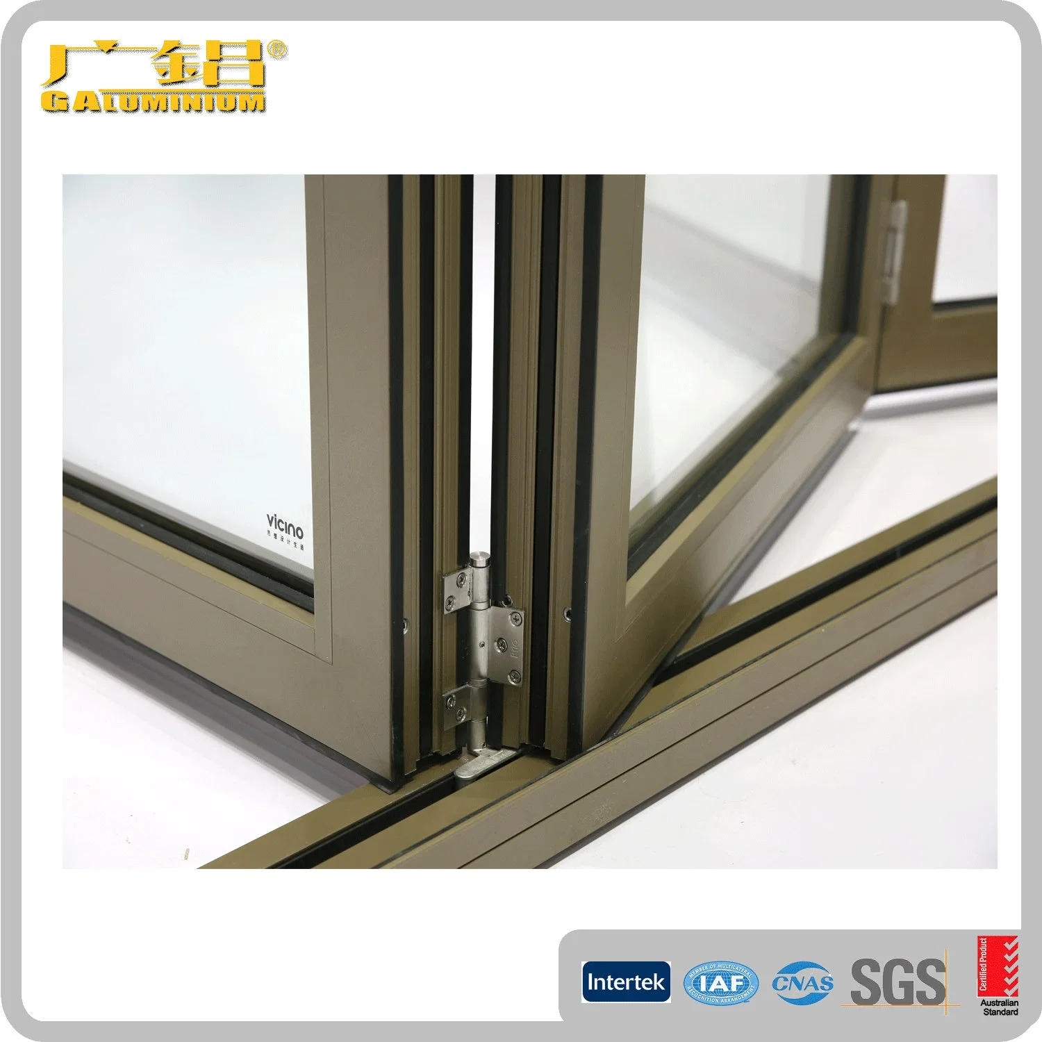 Aluminum Bi-Folding Door/Aluminium Folding Door/Multi-Leaf Door / Balcony Door