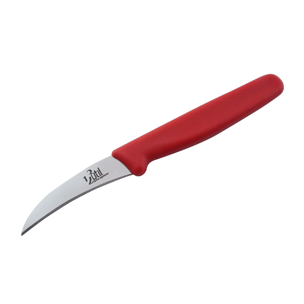 2.5 Inch Red PP Handle Paring Knife Kitchen Fruit Knife