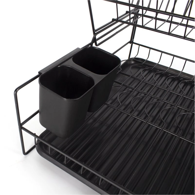 Household Kitchen Storage Double-Layer Stainless Steel Drain Dish Rack