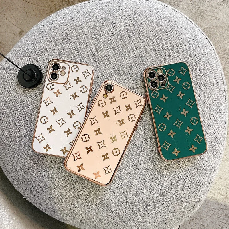 Electroplating 8plus Apple 12 Mobile Phone Case Phone11 Anti-Fall R Female Xsmax All-Inclusive 7 Sets of E Soft 6-Hole Mobile Phone Case.