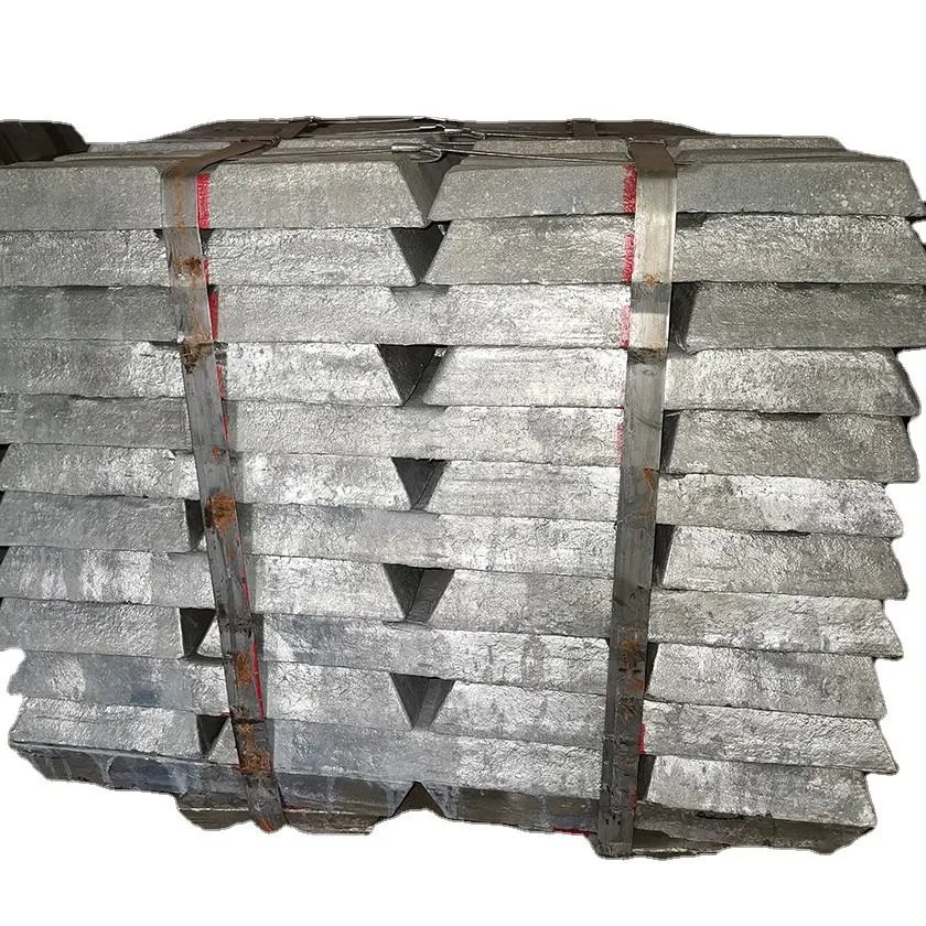 Zinc Zamak Ingot / 99.99% zinc Ingot Zamak de Chine