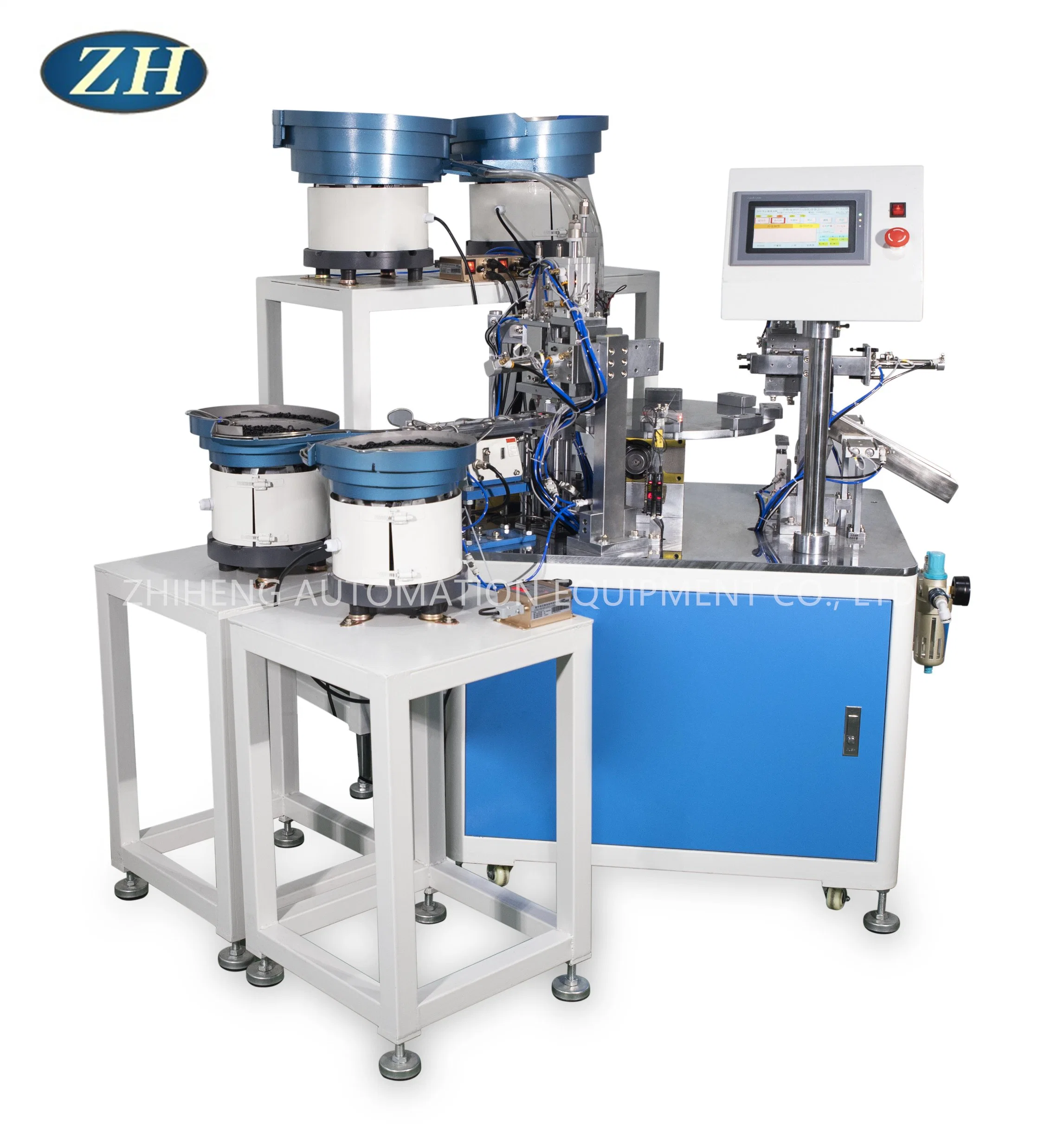 White Rod Sealing Ring Automatic Assembly Machine of Sanitary Ware / Automatic Production Line