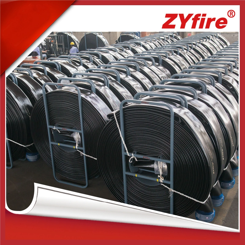 Zyfire High Abrasion Resistance Chemical Resistance Fracflo Through The Weave TPU Frac Water Hose