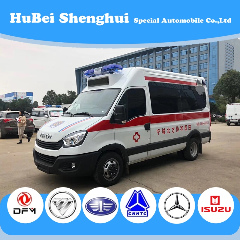 China Manufacture Mobile Prevention ICU Ambulance with Ventilator and Negative Pressure System