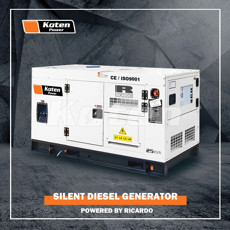 25 kVA 20 Kw Ricardo N4100ds-30 Sound Proof Diesel Generator