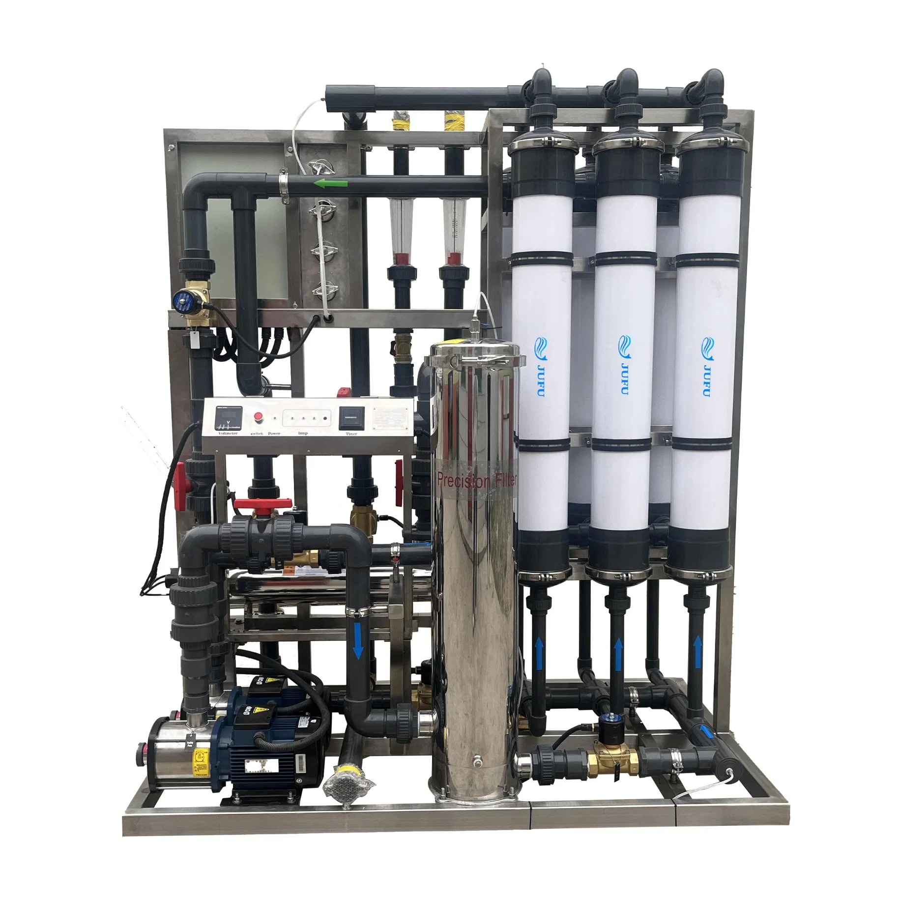 6m3/Hr UF Mineral Water Filtration Machine Ultrafiltration Filter Industrial