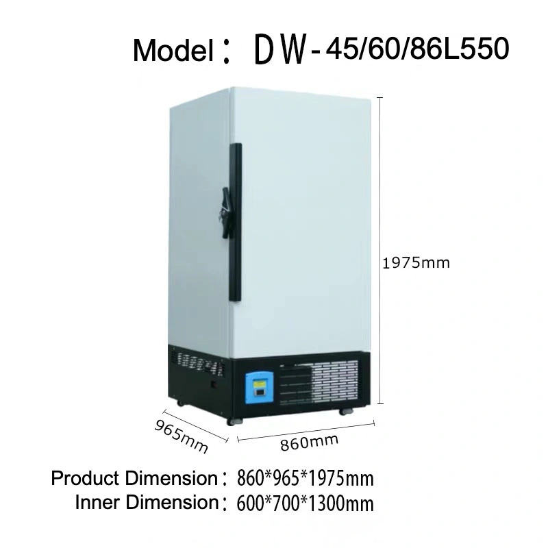 Laboratory Portable Cold Medical Refrigerator Ultra Low Temperature Cryogenic Vaccine Freezer Dw-86L550