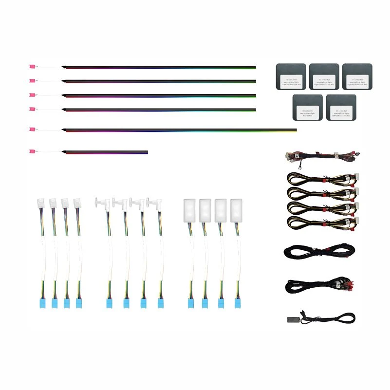 Controlo da APLICAÇÃO para telemóvel iluminação ambiente flexível Strip LED para automóvel Interior Luz ambiente