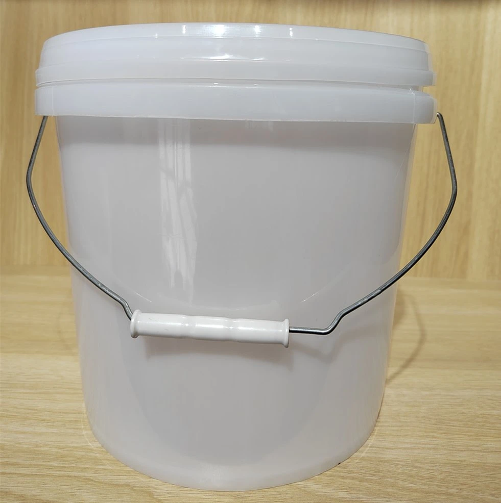 8L para uso alimentario de la cuchara de plástico transparente de embalaje de pintura de balde de agua el recipiente con sellado