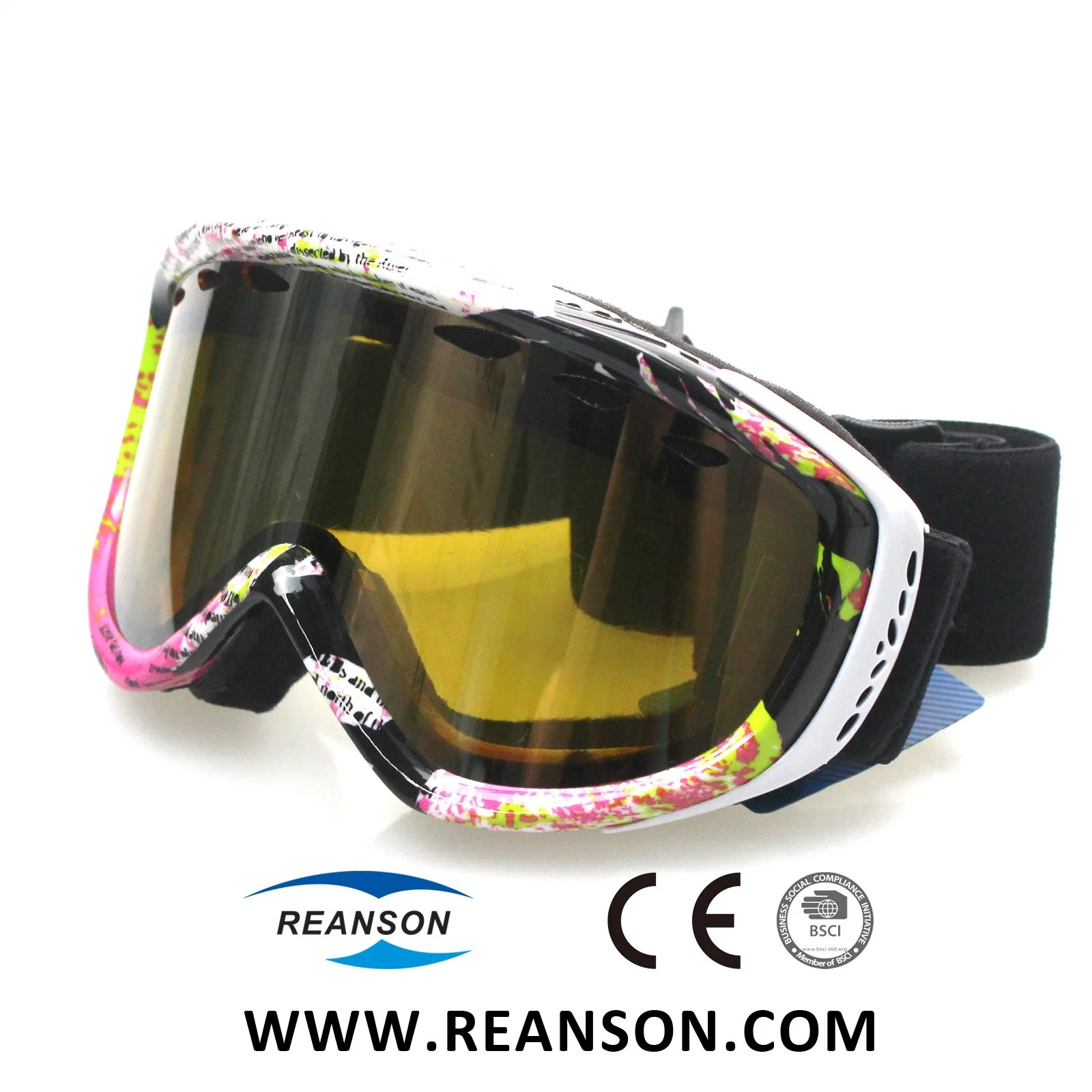 Wholesale/Supplier Outdoor Sports Anti-Fog Snow Goggles with Vents