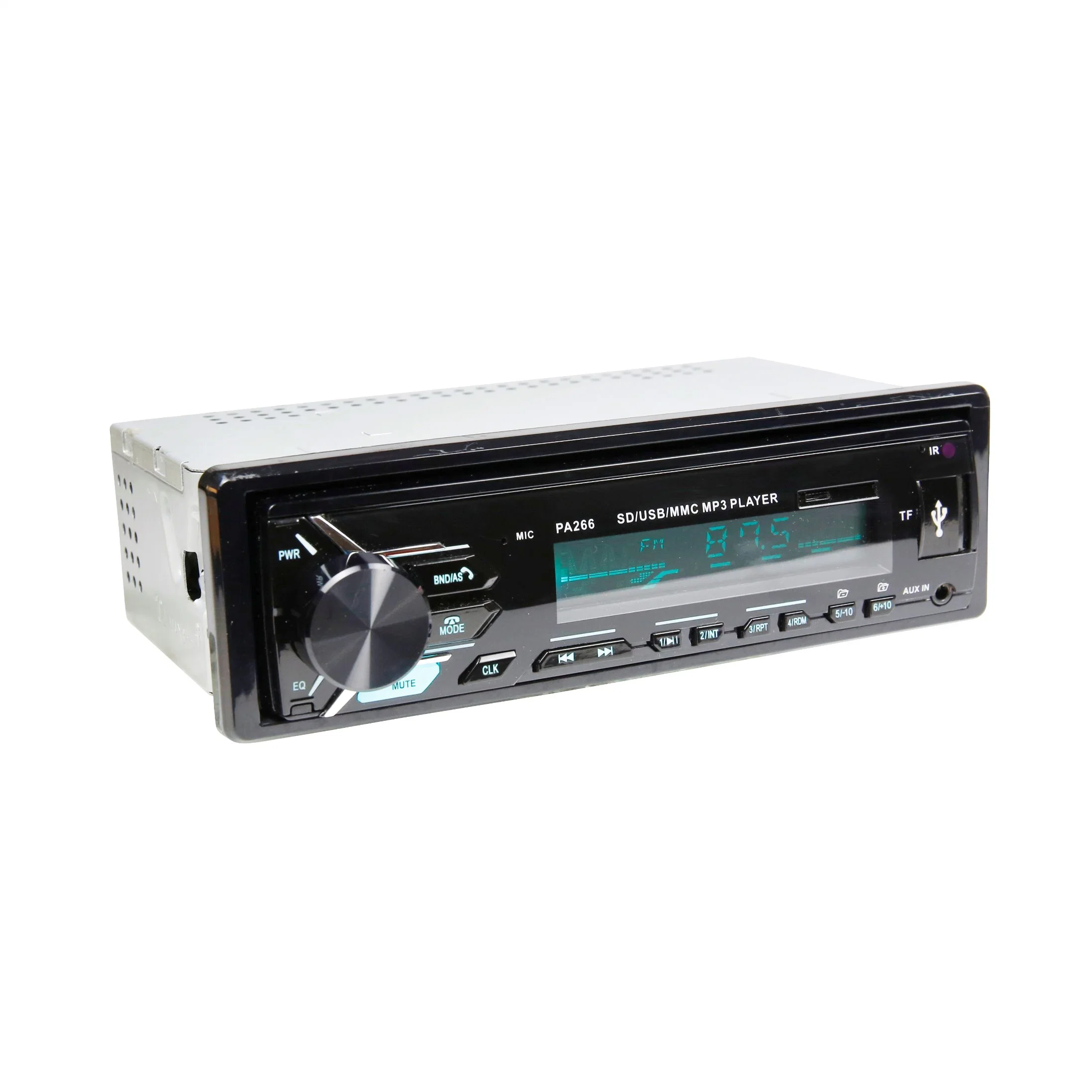 1 DIN Car FM multimídia Bluetooth MP3 Audio Player de Rádio