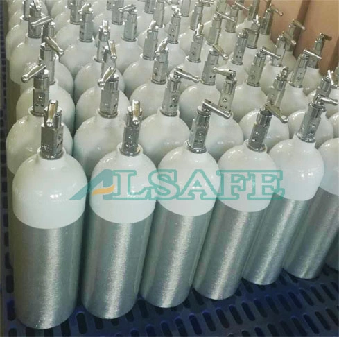 DOT Standard Medical Aluminum Oxygen Gas Tanks