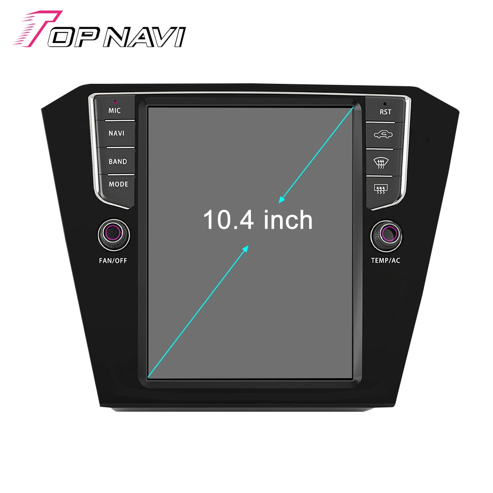 Topnavi 9.7inch IPS Touch Screen 4GB RAM 64GB Flash Android Tesla Car Radio GPS Player for Volkswagon Magotan 2017 - 2018