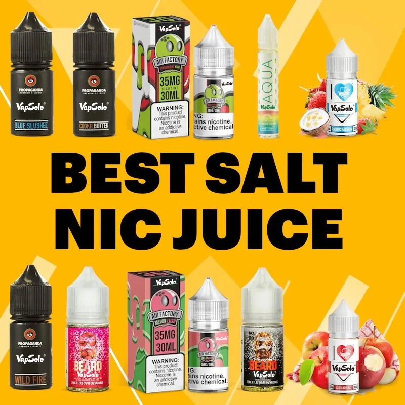 China Suppliers High quality/High cost performance Electronic Cigarette Disposable/Chargeable Vape Nicotine Salt Vape Juice Fruit Flavors