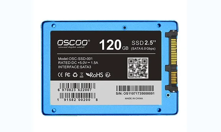 Oscoo 2,5inch SATA SSD Festplatte 128GB Fast Speed Intern Solid State Drive für Laptop Desktop Festplatte für Gaming PC