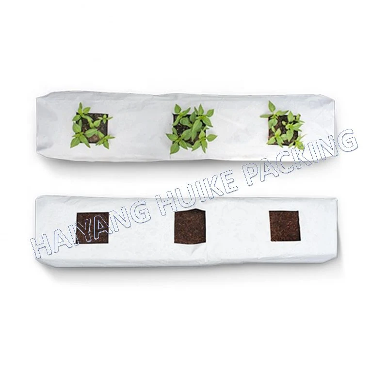 White Outside Black Panda Film Planting Plastic Seed Strawberry Nursery Grow Bags