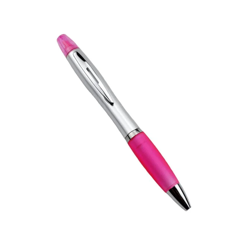 Promotional 2 in 1 Multifunction Plastic Ball Pen with Highlighter