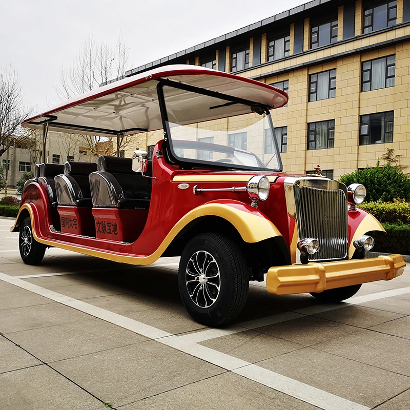 Coche eléctrico de estilo vintage con techo