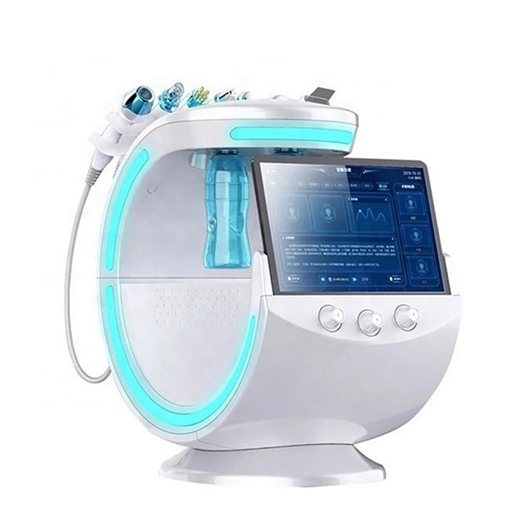 7 multifuncional em 1 Portable Smart azul gelo Hidra de RF de oxigénio peeling de água beleza facial Máquina Analisador de pele