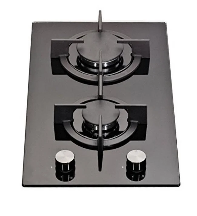 Build in 2 Burner Tempered Glass Hob Kitchen Appliance Gas Stove Parts