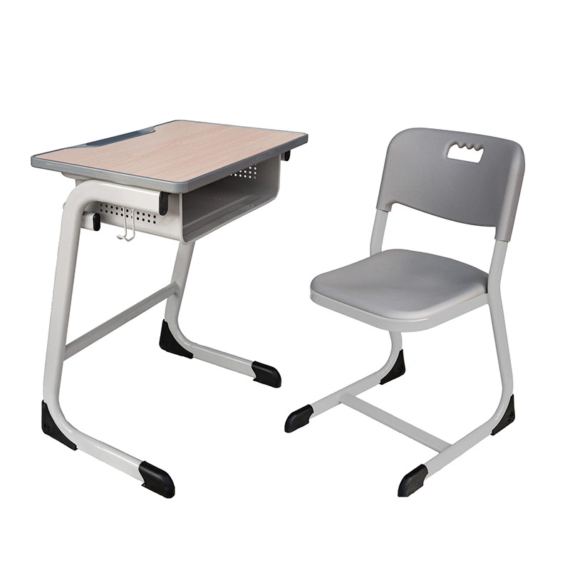 أثاث المدرسة MDF HPL Melamine Classroom University Wooden Student Desk ومجموعة الكرسي