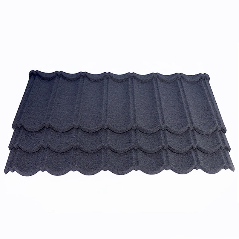 Materiais de construção de telhados padrão Americano Metal Construction Shingle Stone revestido Folhas de telhas metálicas de teto