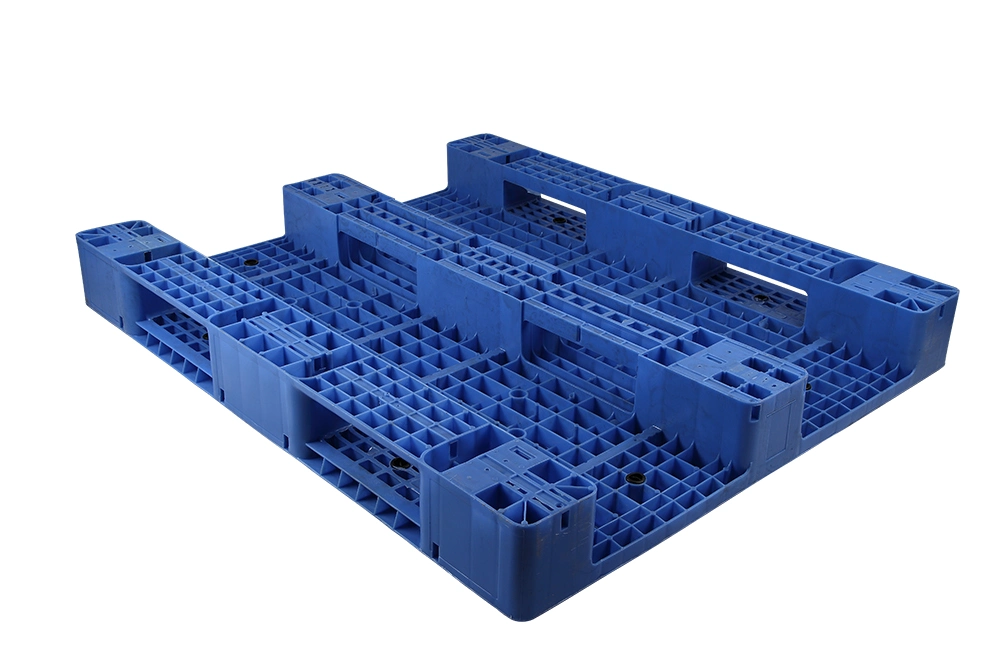 HDPE / PP Leichtgewicht recycelt billig blaue Verpackung Kunststoff-Palette Mit neun Fuß 1200*1000*150 mm