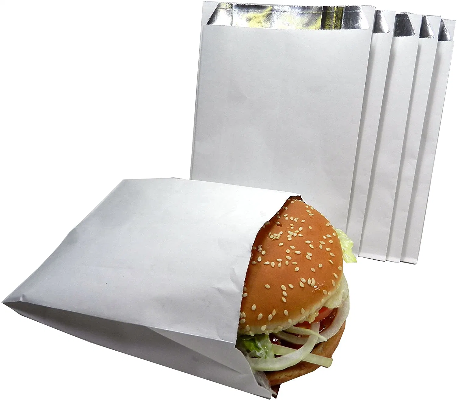 Burger de papier aluminium sac biodégradable feuille de thé de crème glacée