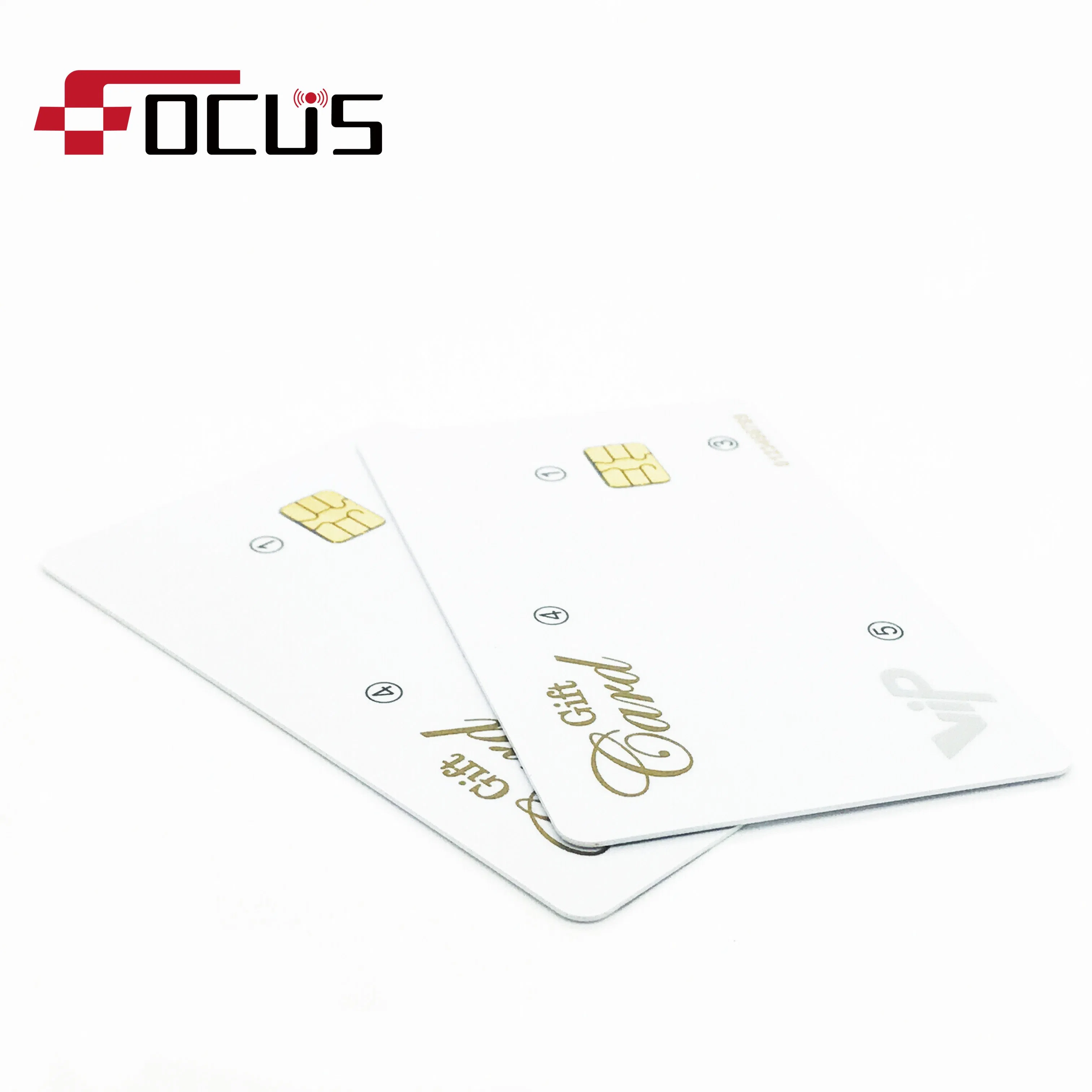 Embossed Number Customized Logo Printed RFID Contact IC Card