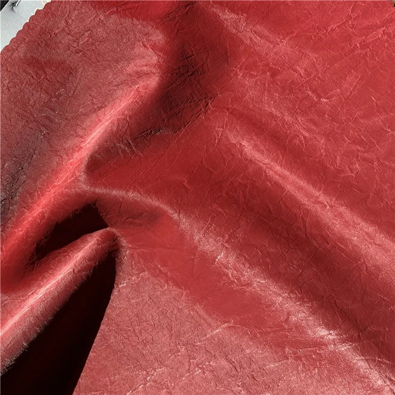 Velvet PU Synthetic Leather for Garment Jacket Down Cloth Fabric
