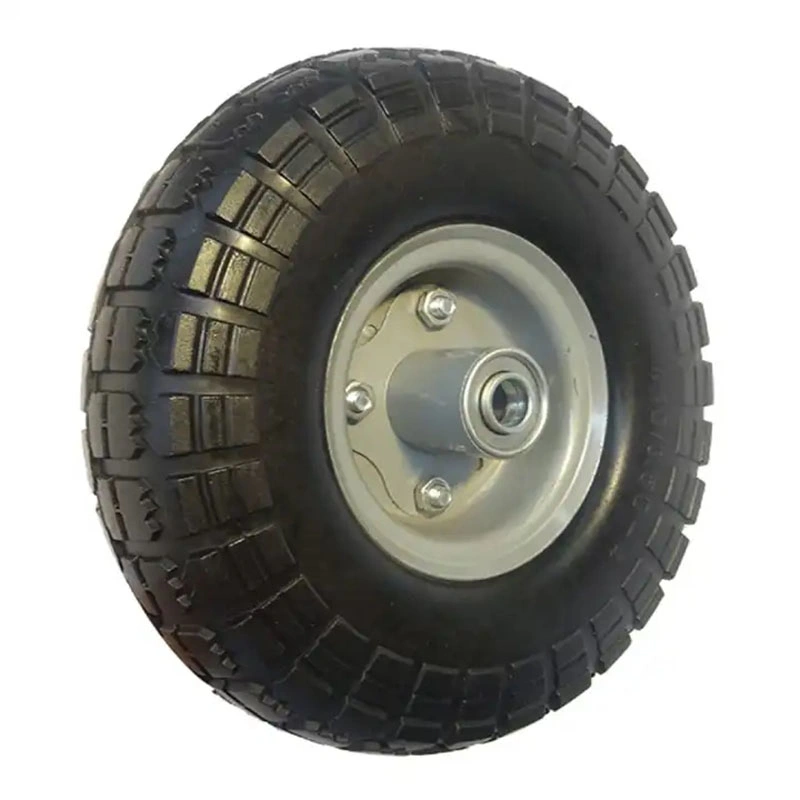 Chinese Caster Wheel Manufacturer Heavy Duty Trolley Wheels 8 Inch 10 Inch Pneumatic Casters Elastic Rubber Hotel PU Foam Tire