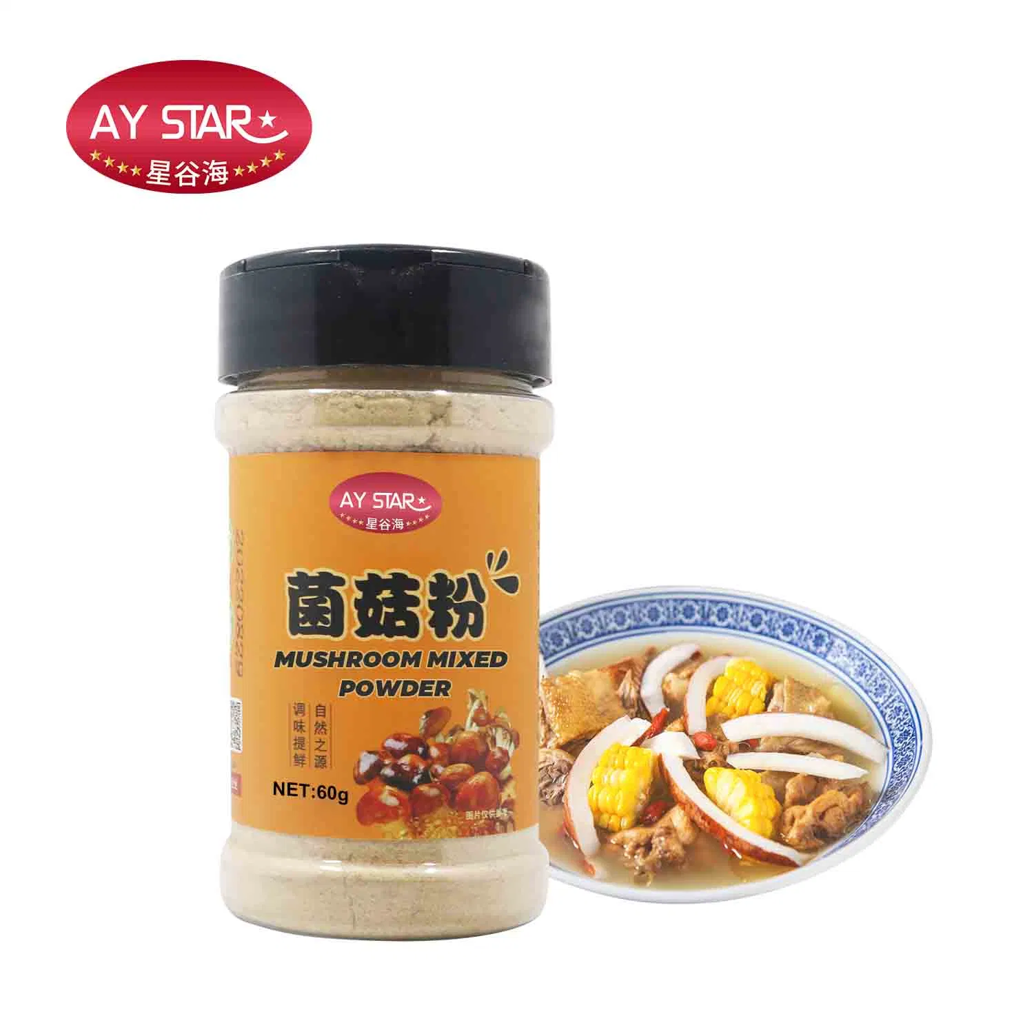 60g Halal Cooking Seasoning Edible Fungus Mushroom Mixed Powder