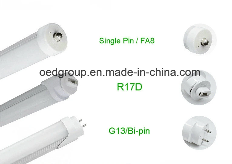 Fa8 Tube LED Single Pin 25W 2500lm 5FT 150cm LED Tube with Ce & RoHS Approved