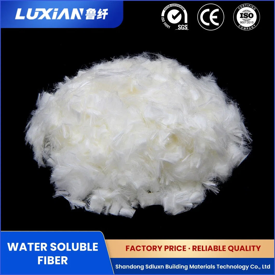 Luxn Polyester Gel Fiber Synthetic Resin Lxjr-150 PVA Fiber Polyvinyl Alcohol Water Soluble China New Polyvinyl Alcohol Water Soluble Fiber Manufacturing