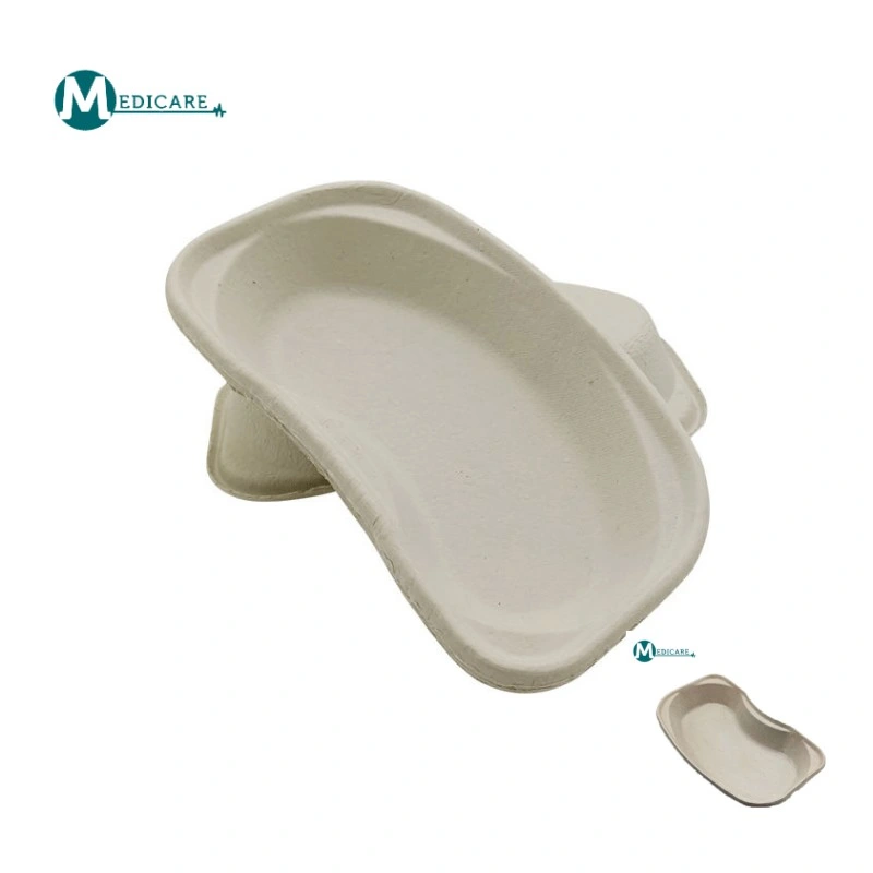 Biocompatible Paper Kidney Bowl Kidney Shaped Tray Basin Reusable Molded Pulp Dental Lab Instruments Surgical Trays