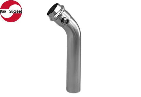 Original Factory 304 316L Stainless Steel V Polish or Pickling 45 Degree Bend with One Plain End for Water Pipe System