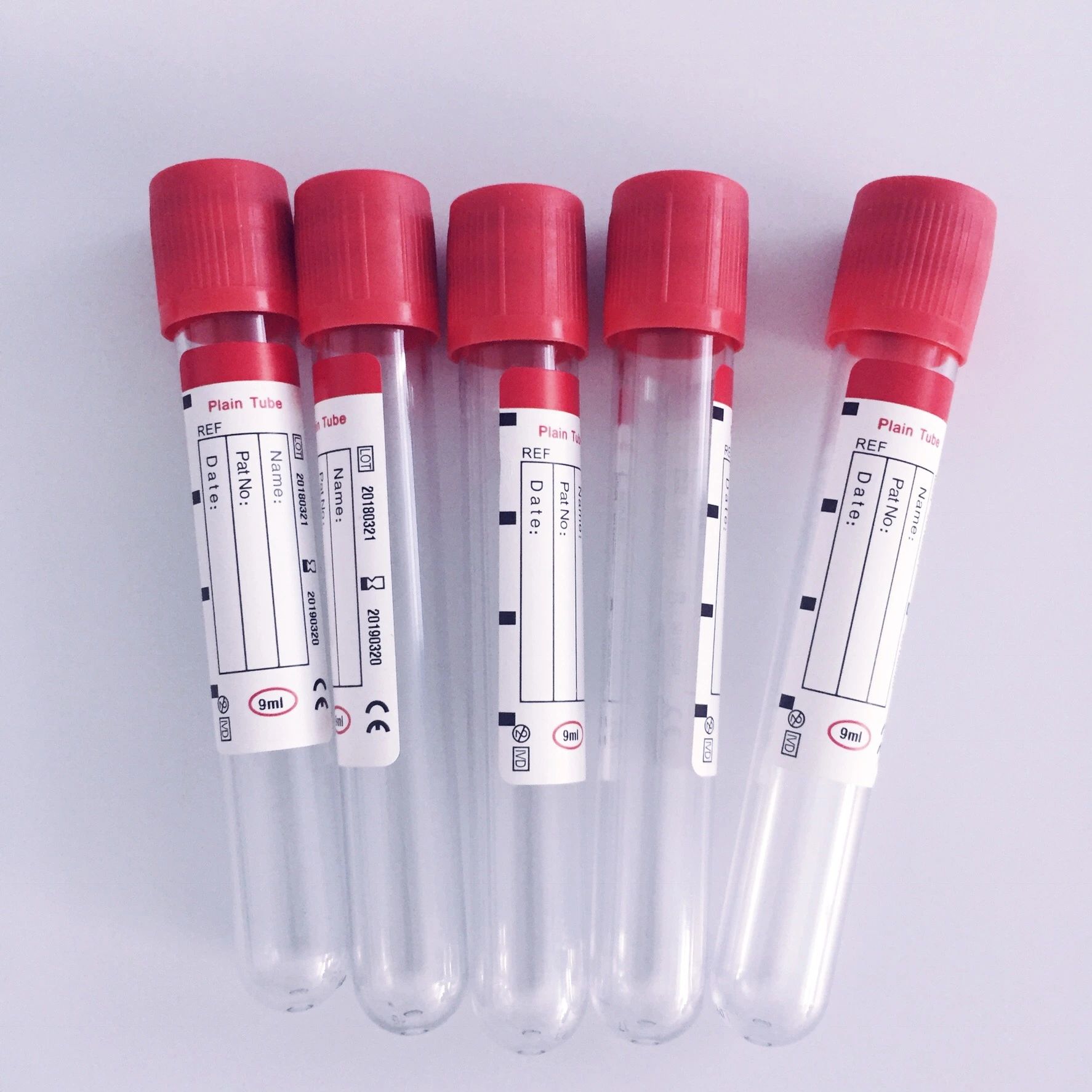 Recogida de sangre desechable de laboratorio tubo Procoagulation normal