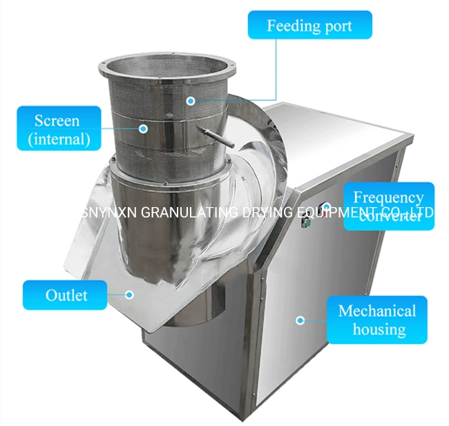 Pharmaceutical Feed Stuff Chemical Rotary Granulation Machine Stainless Steel Ginger Tea Granulator