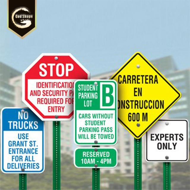 Customized Good Quality Aluminum Roadway Safety Hi-Vis Reflective Traffic Sign