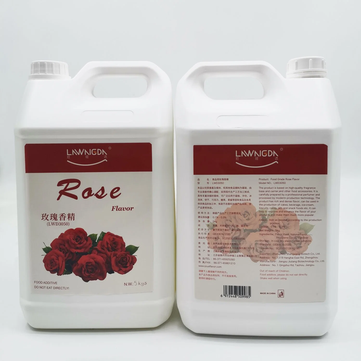 La alta calidad Halal aprobado para uso alimentario Rosa concentrado líquido de sabor